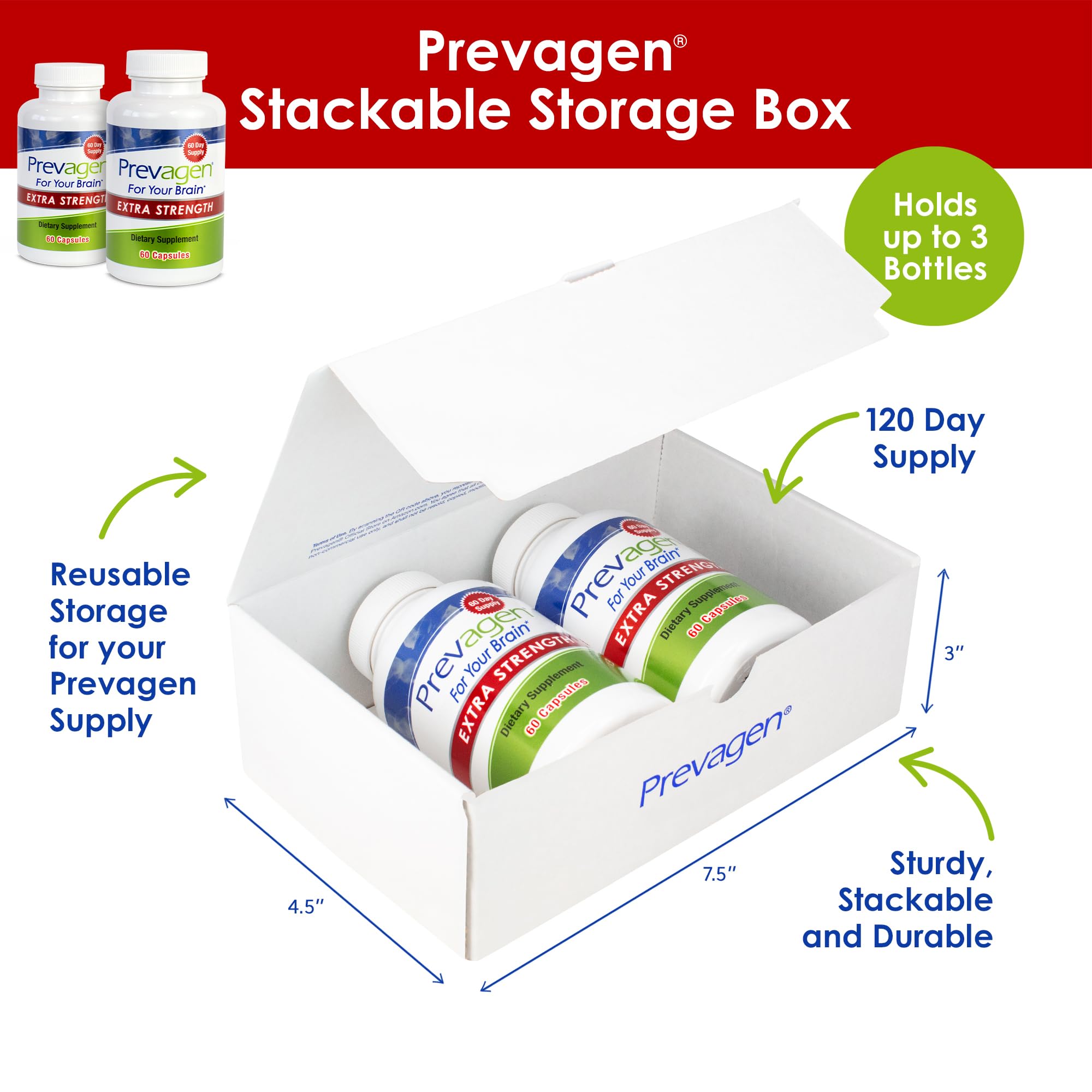 Prevagen Extra Strength , 60 Capsules For Your Brain, 2 Month Supply, 20mg Apoaequorin, 50mcg Vitamin D3