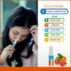 Natural Solution Pink Salt Aromatherapy Nasal Inhaler with Blood Orange Essential Oils for a Refreshing, Relaxing Experience, an