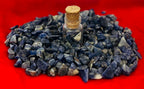 Indian Consigners Natural Crushed Polished Tumbled Gem Stone Chips, Decoration & Healing Crystals (Sodalite)