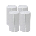 Nexskin 4 Letex Free Bandges - Comfort Elastic Bandage with Single Hook & Loop Closure - White, 4 Pack
