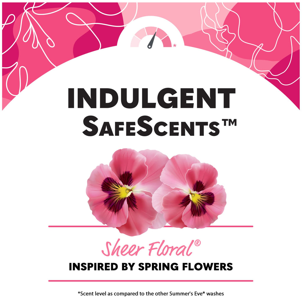 Summer's Eve Freshening Spray | Sheer Floral| 2 oz Size | Pack of 6 | pH Balanced, Dermatologist & Gynecologist Tested