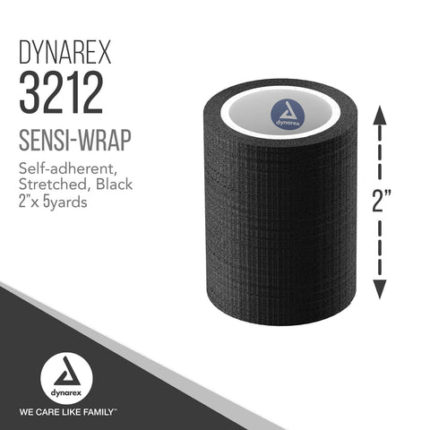 Dynarex Sensi-Wrap Bandage Rolls are a Self-Sticking Wrap Provides Stay in Place Compression. Great for Tough to Wrap Areas of T