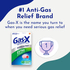 Gas-X Extra Strength Chewable Gas Relief Tablets with Simethicone 125 mg, Cherry - 48 Count
