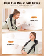 KNQZE Neck and Shoulder Massager, Cordless Back and Neck Massager, Upgraded Graphene Heating, FSA HSA Eligible, 4D Shiatsu Deep