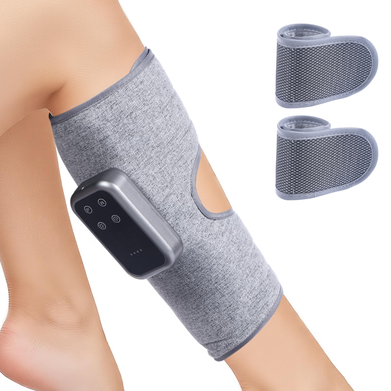 ZHOUMADE Cordless Leg Massager with Heat and Compression, Rechargeable Leg Compression Massager for Circulation, Muscle Relaxati