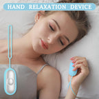 GOQELK Compact Handheld Sleep Aid Device - Relaxation Tool for Improved Sleep, Mood & Focus, Adjustable Massage Intensity, Porta