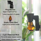 Earffloz Blank Plug-in Air Freshener 4 Sets Empty Wall Plug Oil Diffuser for DIY Characteristic Home Scent from Natural Essentia