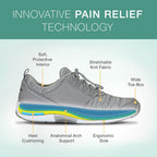 Orthofeet Diabetic Shoes for Women - Proven Comfort & Protection. Therapeutic Walking Shoes with Arch Support, Arch Booster, Cus