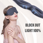 YIVIEW Sleep Mask for Side Sleeper, Complete Light Blocking 3D Sleeping Eye Mask, Soft Breathable Eye Cover for Women Men, Relax