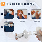 Nispira CPAP Inline Filter Viral for BiPAP CPAP Machines ResMed, Dreamstation Standard Tubing Outlet 22 mm Machine Outlet 25mm,