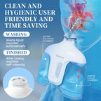 Nasal Irrigation System with 50 Salt Packets (Blue), Sinus Rinse Machine, Nose Cleaner for Sinus Adult, Nose Washer Nasal Rinsin