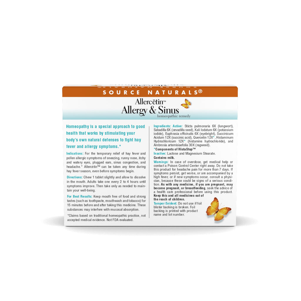 Source Naturals Allercetin, Homeopathic - 48 Tablets