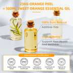 HIQILI 16 Fl Oz Orange Essential Oil, Pure and Natural for Diffuser, Skin - 500ML