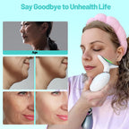 Red Light Therapy for Face, Floverkity LED Face Massager, RED Light Device, at-Home Face Tool for Skin Care (White,7 Light)