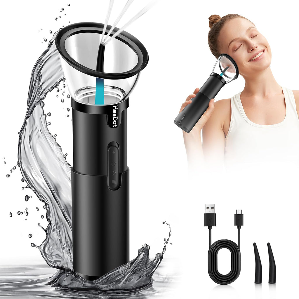 HeaDot Electric Ear Wax Removal, Retractable Water Ear Wax Cleaner, Effective Ear Cleaning Kit, IPX6 Ear Irrigation Flushing Sys