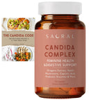 SACRALMOON Candida Cleanse - 8 Cleansing Ingredients for Digestive Support and Feminine Care - Oregano, Caprylic, Probiotics, Re