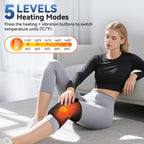 Heating Pad for Knee, Knee Massager with Heat, 3-in-1 Foot Massager with Heated for Knee/Shoulder/Elbow, 5 Heat Levels and 5 Vib