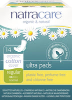 Natracare Ultra Pads w/Wings - Regular - 14 Count
