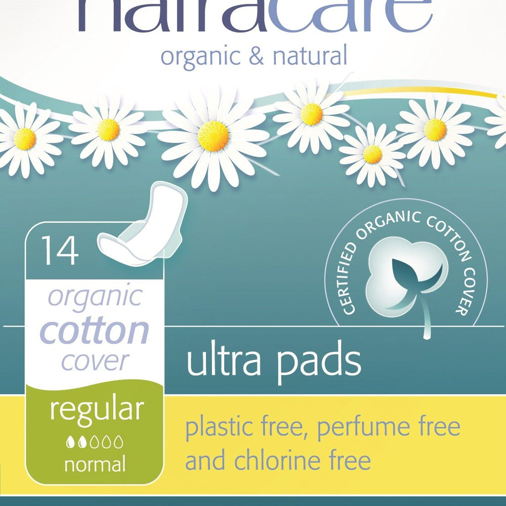 Natracare Ultra Pads w/Wings - Regular - 14 Count