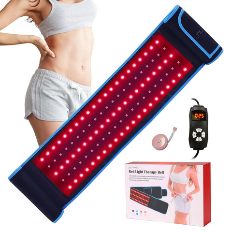 Red Light Therapy Infrared Light Therapy Wrap Belt for Body Pain Relief Wearable Large Pad for Waist Back Stomach Muscle Repair,