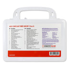 OSHA & ANSI First Aid Kit, 25 Person, 79 Pieces, Indoor/Outdoor Emergency Kit for Office, Home or Car, ANSI 2021 Class A, Plasti