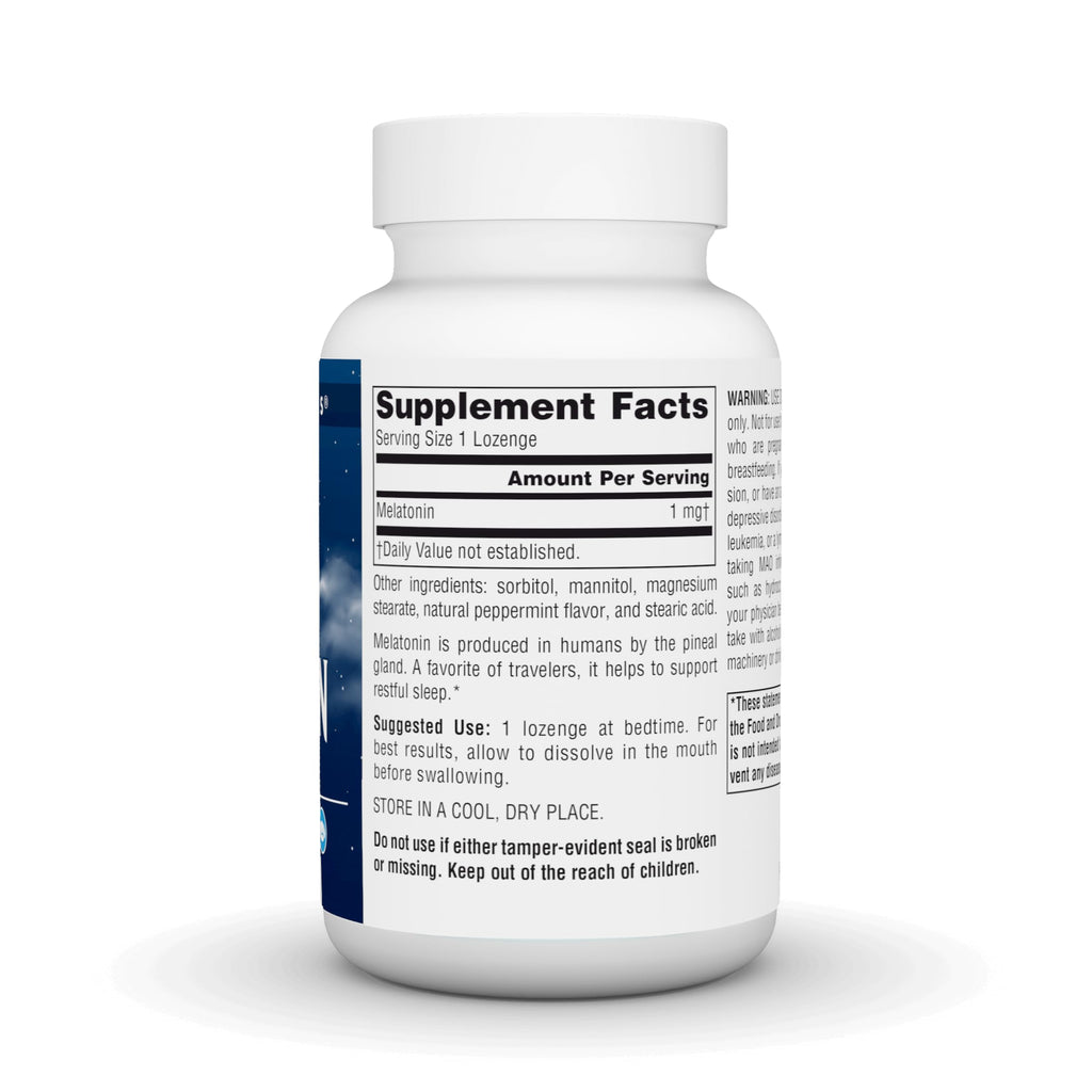 Source Naturals Melatonin Helps Promote Sleep* 1 mg - 300 Peppermint Flavored Lozenges