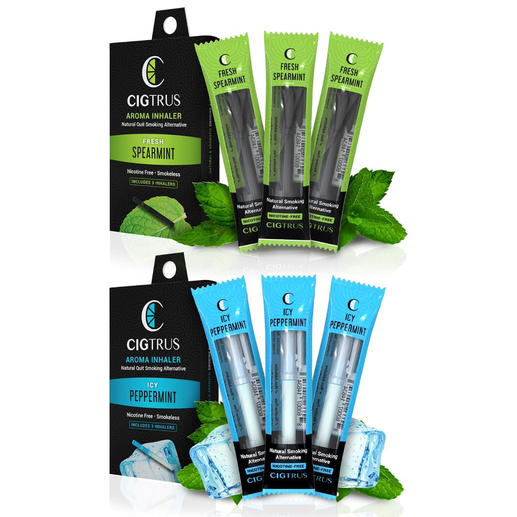Cigtrus Nicotine-Free Smoking Alternative Inhaler, Natural Habit Replacement, Tobacco-Free, Non-Electric Craving Relief (Spearmi