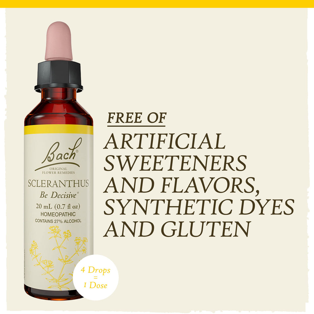 Bach Original Flower Remedies, Scleranthus for Decisiveness and Certainty, Natural Homeopathic Flower Essence, Holistic Wellness