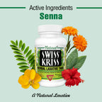Swiss Kriss Herbal Laxative Tablets, Gentle & Natural Laxatives for Constipation Relief for Adults & Children Over Age 6, Works