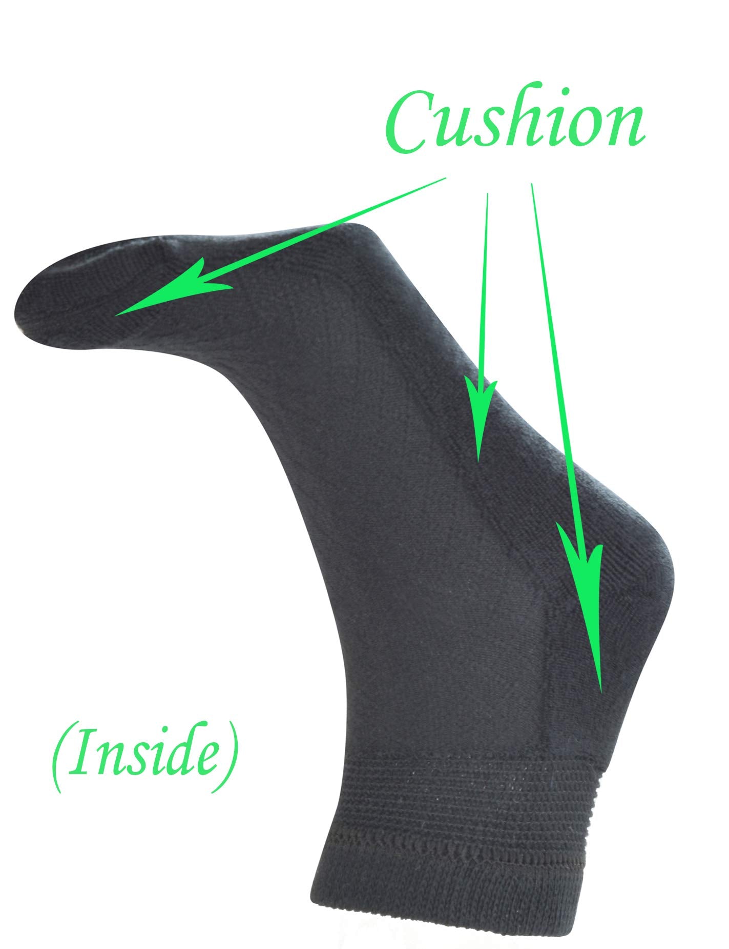 Yomandamor 5 Pairs Women's Cotton Ankle Breathable Mesh Diabetic Socks with Seamless Toe,L Size