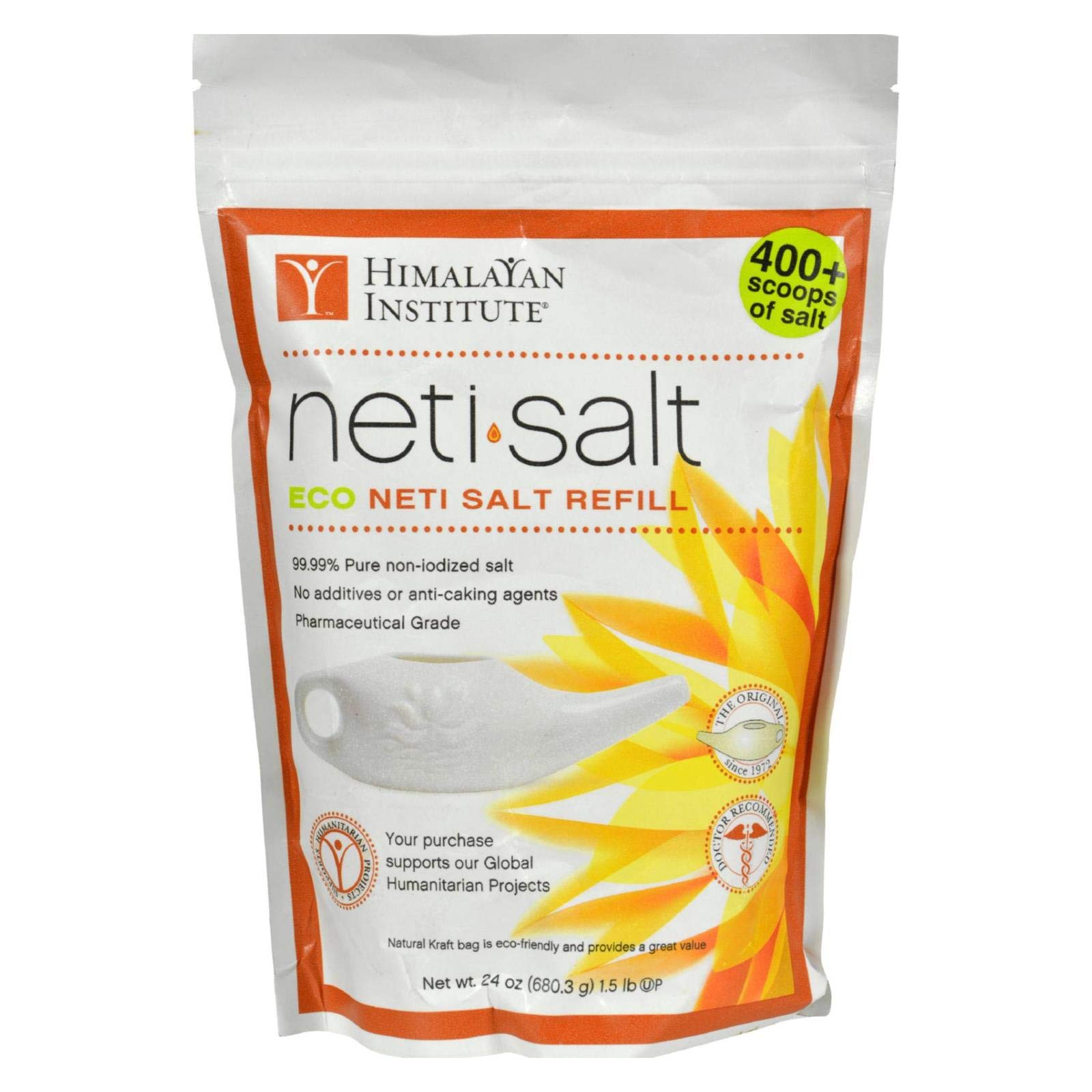 Himalayan Institute: Neti Salt Refill, 1.5 lb (4 pack)