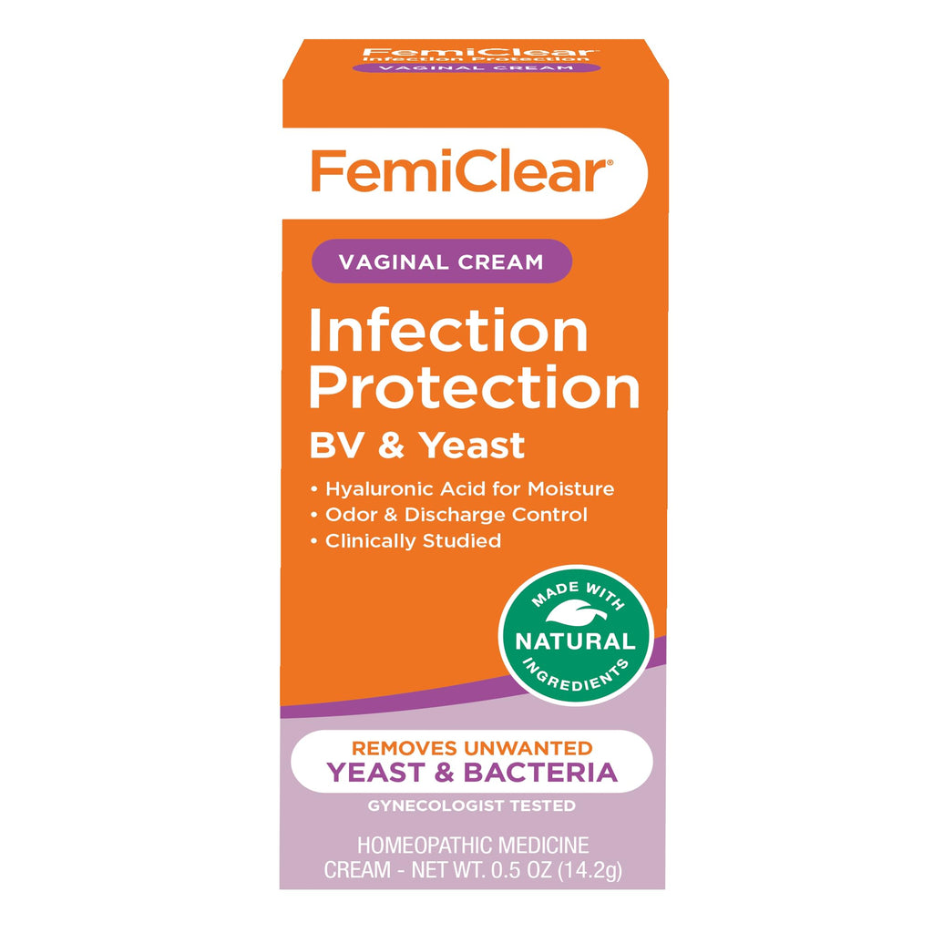 FemiClear Infection Protection Against BV & Yeast - Natural Feminine Care Cream