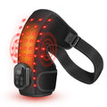 Cordless Red Light Therapy for Shoulder with Heat & Massage Vibration, Separate 5000mAh Portable NearInfrared Light Therapy Wra