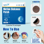 Hionfurt 32ct Motion Sickness Patches - Sea Sickness Patches for Cruise, Car, Airplane, and Other Travel - Non-Drowsy, Effective