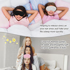 Qianyu 3 Pcs Plush Sleeping Eye Masks Soft Fuffy Sleeping Eye Cover Comfortable Sleep Women Faux Fur Eye Shade Bulk Nap Sleeping