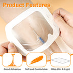 Carbou Transparent Film Dressing,4 x 4.75 Pack of 50 Waterproof Wound Bandage Adhesive Patches,Post Surgical Shower or IV Shield
