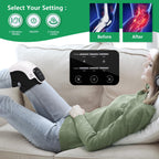 Sinoteryx Knee Massager,Cordless Knee Massager with Heat,Relax Knee Massage Helps Joint Stiff and Discomfort,3 Levels Heat & Vib