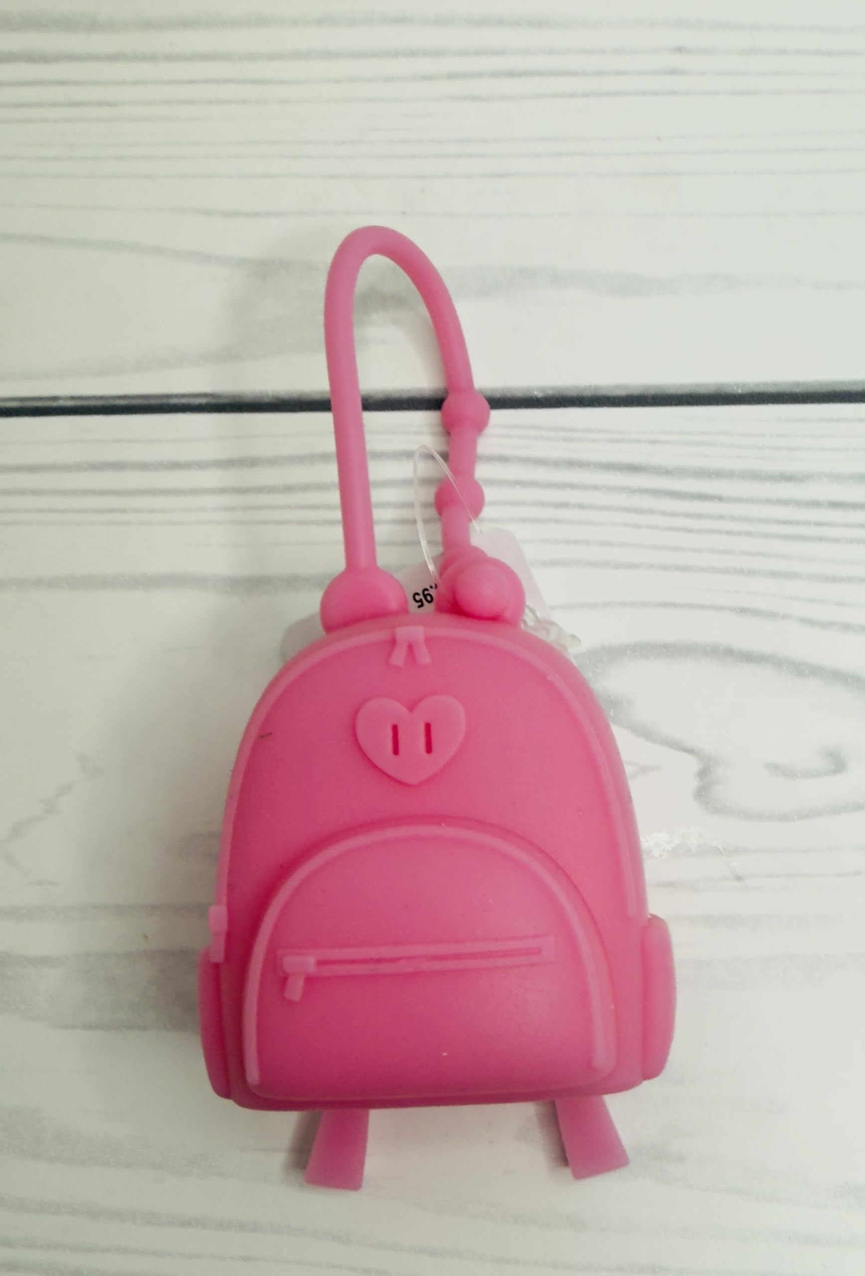 Bath and Body Works Pink Heart Backpack Pocketbac Hand Sanitzer Holder