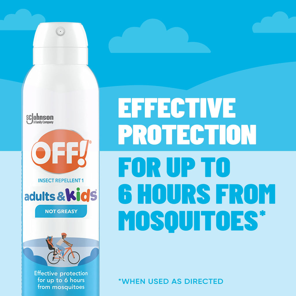 OFF! Insect Repellent Aerosol for Adults & Kids, Fragrance-Free Bug Spray for Everyday Protection from Mosquitoes, 5 oz