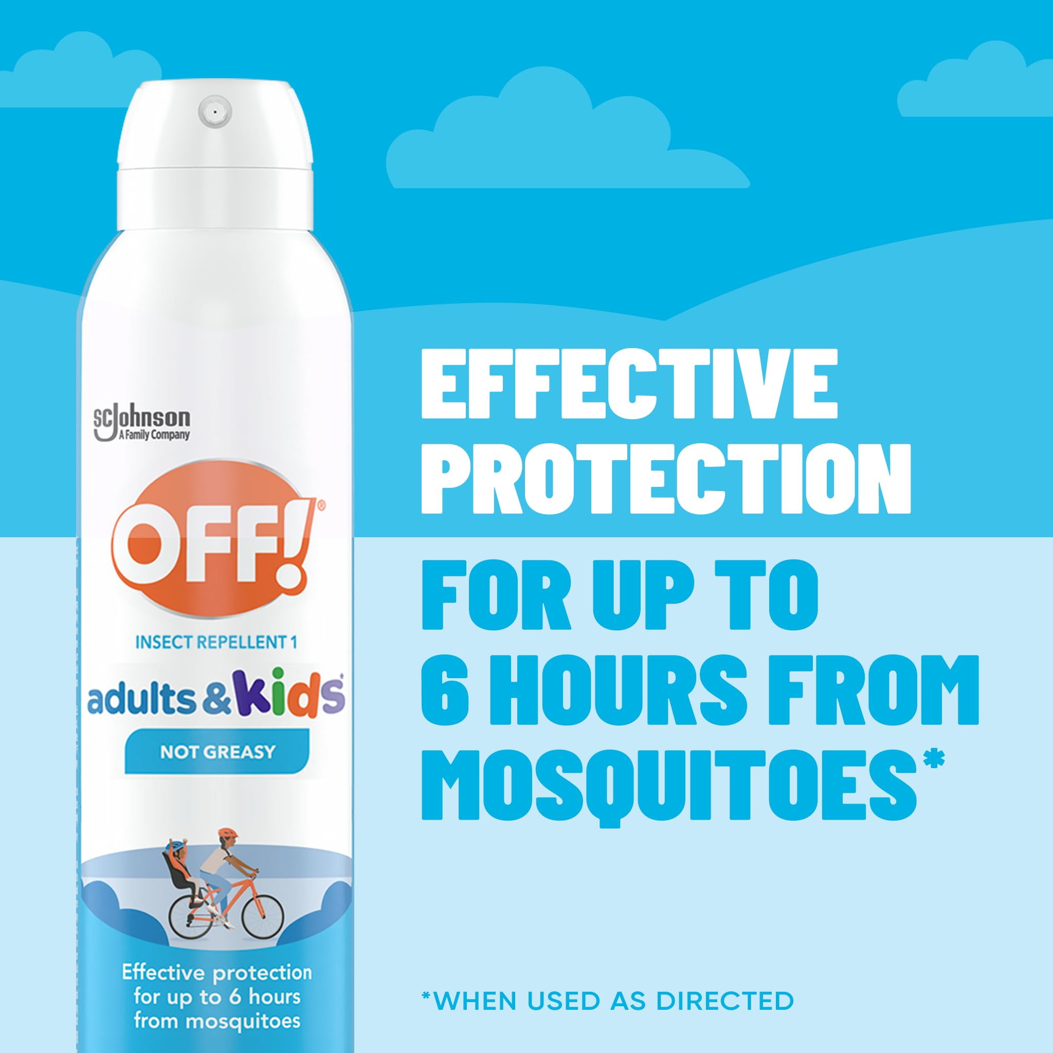 OFF! Insect Repellent Aerosol for Adults & Kids, Fragrance-Free Bug Spray for Everyday Protection from Mosquitoes, 5 oz