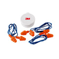 3M Corded Reusable Earplugs, 3 Pack, Noise Reduction Rating (NRR) 25 dB, Easy To Use & Insert, Pliable & Tri-Flange Design Enhan