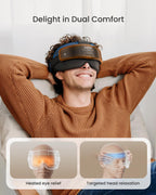 RENPHO FSA/HSA Eligible Head & Eye Massager, Eyeris Masc Heated Eye & Head Mask for Migraines, Mothers Day Gifts for Mom, Heada
