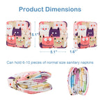 Desing Wish Sanitary Pad Storage Bag Portable Period Bag for Teen Pads/Sanitary Napkins/Small Tampons, Sanitary Napkin Storage B