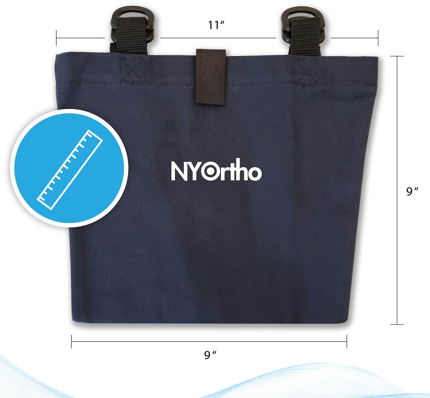 NYOrtho Urine Drainage Bag Holder - Privacy Canvas Covers with Adjustable Straps for Urine Bags, Nephrostomy Bags, Foley Bags, C