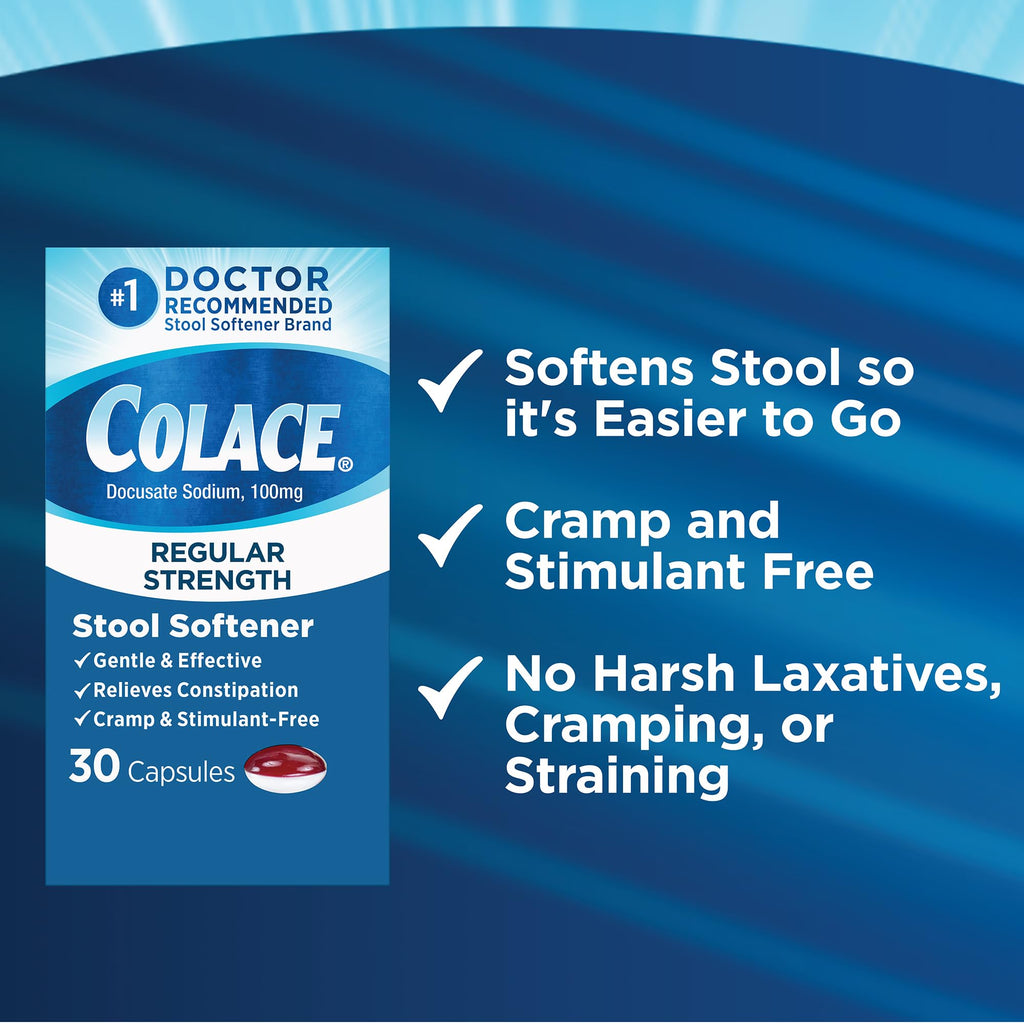 Colace Box Colace 100mg, 30-count Boxes (Pack of 2) – Medistoreweb