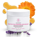 Kushae Protective Feminine Skin Balm, Refreshing & Soothing Vulva Moisturizer for Feminine Dryness, Menopausal Dryness, Fragranc