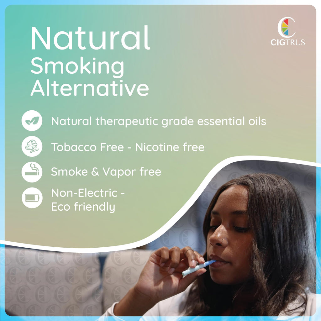 Cigtrus Nicotine-Free Smoking Alternative Inhaler, Natural Habit Replacement, Tobacco-Free, Non-Electric Craving Relief (Spearmi