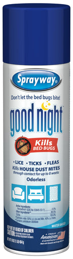 Sprayway SW003R Good Night Aerosol Spray, 16 oz