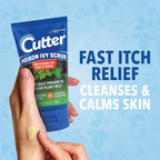 Cutter Poison Ivy, Oak, and Sumac Scrub - Fast Itch Relief, Gentle Cleansing, Natural Exfoliation for Soothing Skin Care, Fragra