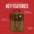 My Medic MyFAK Standard - Ifak First Aid Kit - HSA FSA Eligible - 132 Life Saving Trauma and Medical Items - Survival Kit for Ca